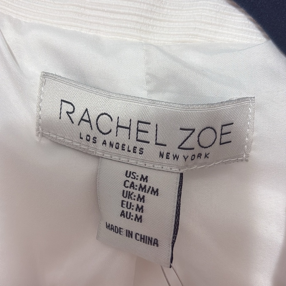 Rachel Zoe | Ivory Blazer with Gold Accents - Picture 3 of 7